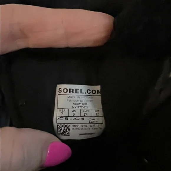 Sorel Black and Blue Kids' Boots with Yellow Accent - Picture 4 of 5